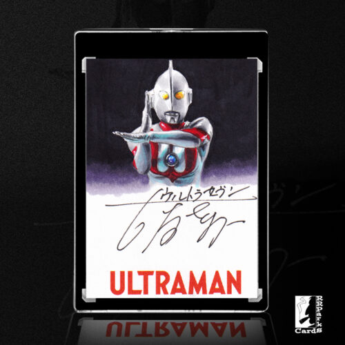 Ultraman Sketch Card by Duke signed by Bin Furuya