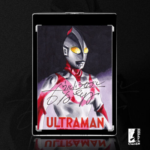 Ultraman Sketch Card by Duke signed by Bin Furuya