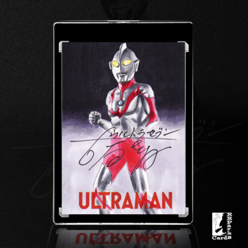 Ultraman Sketch Card by Duke signed by Bin Furuya