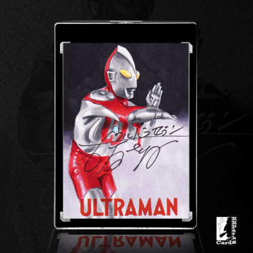 Ultraman Sketch Card by Duke signed by Bin Furuya