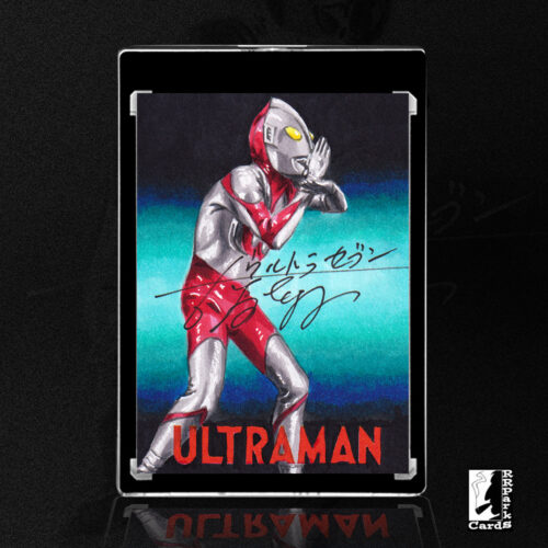 Ultraman Sketch Card by Duke signed by Bin Furuya