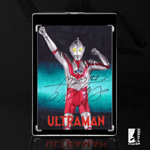 Ultraman Sketch Card by Duke signed by Bin Furuya