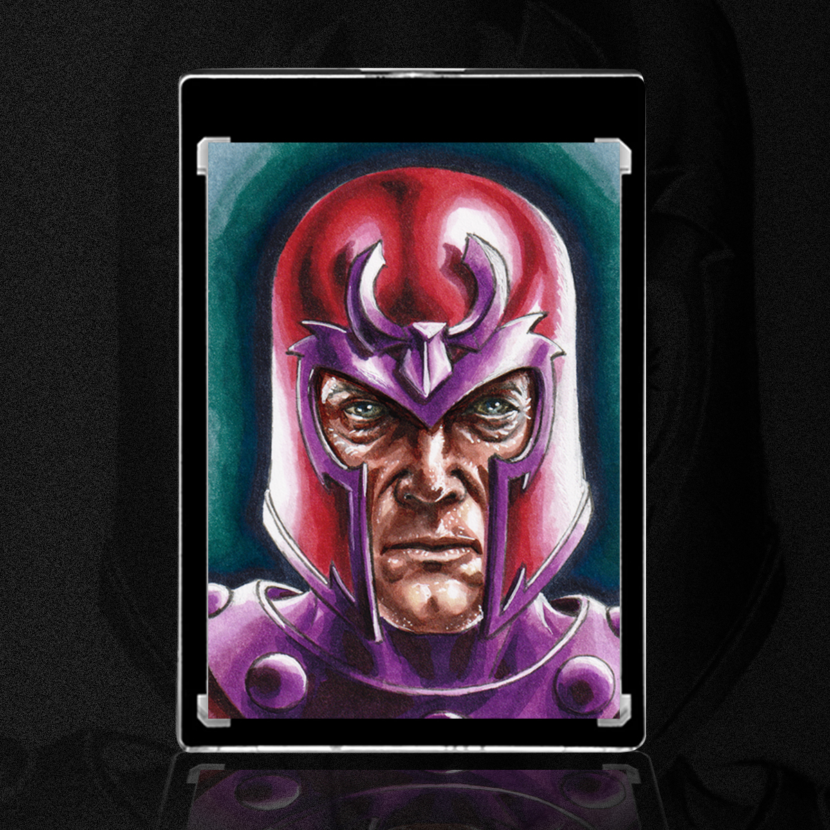 Magneto Sketch Card by Duke