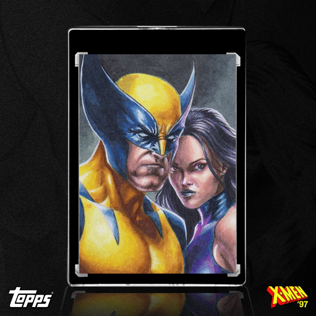 Wolverine & Psylocke Sketch Card by Duke