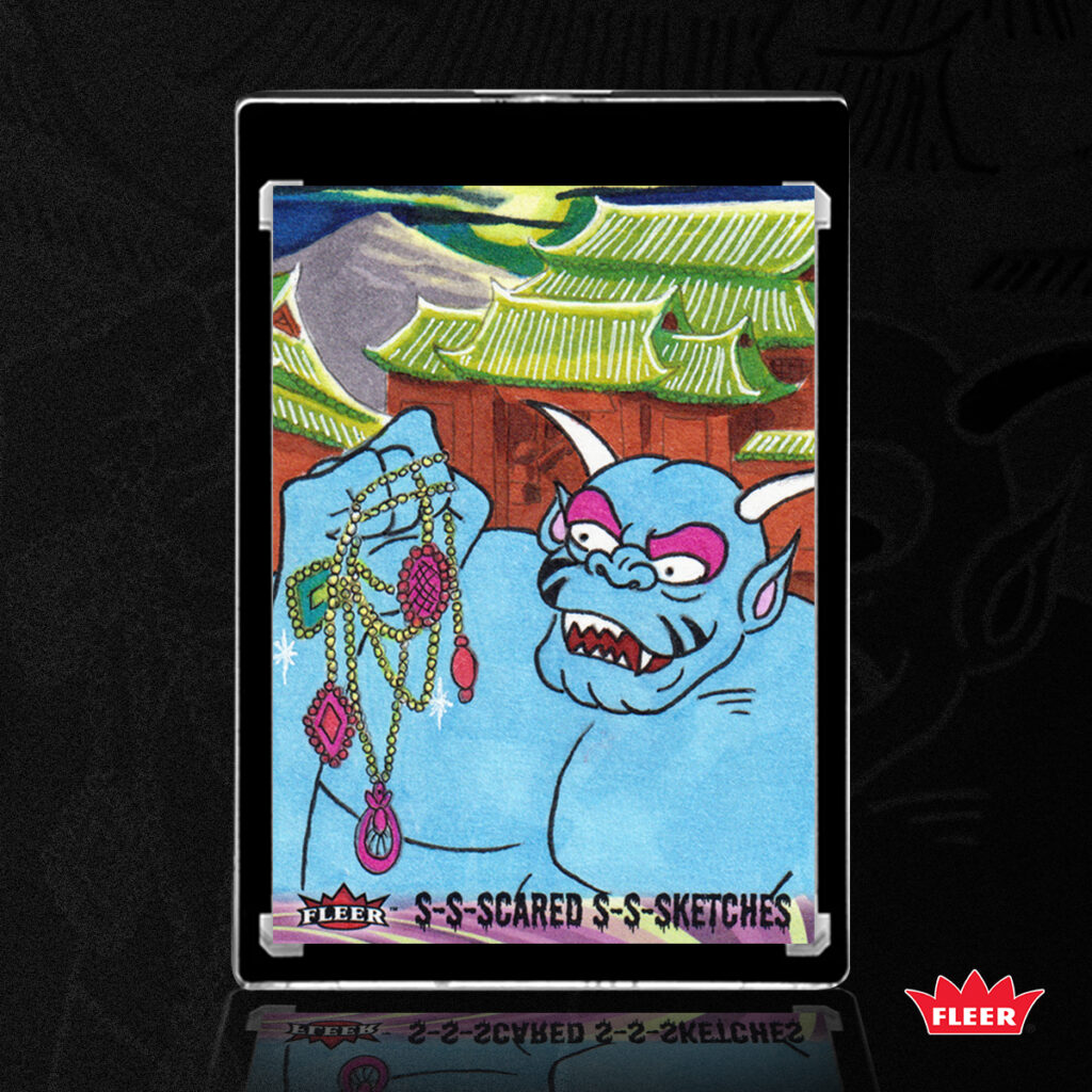 Moon Monster Sketch Card by Duke