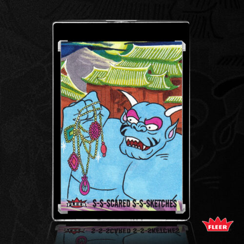 Moon Monster Sketch Card by Duke