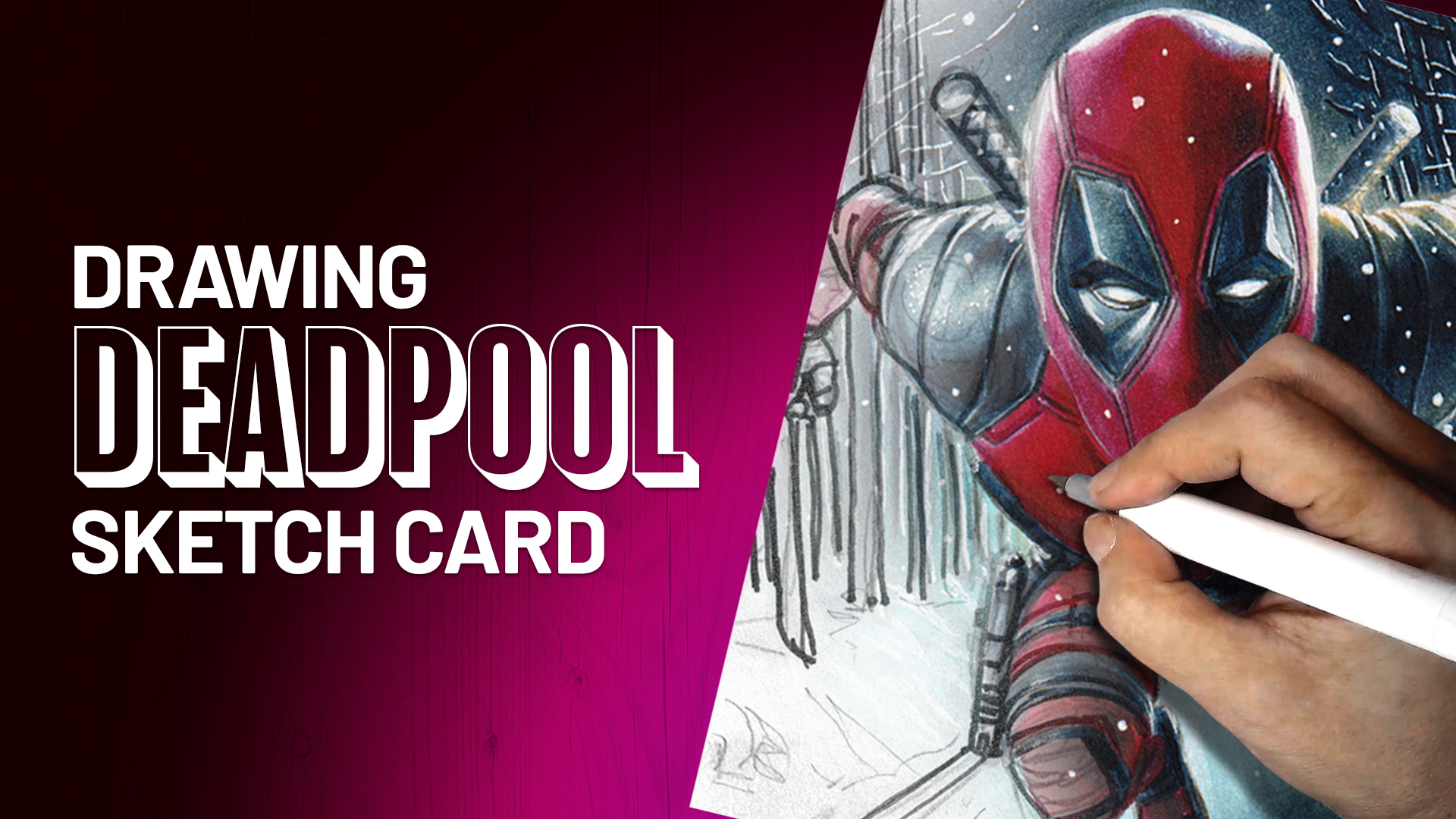 Deadpool Sketch Card by Duke