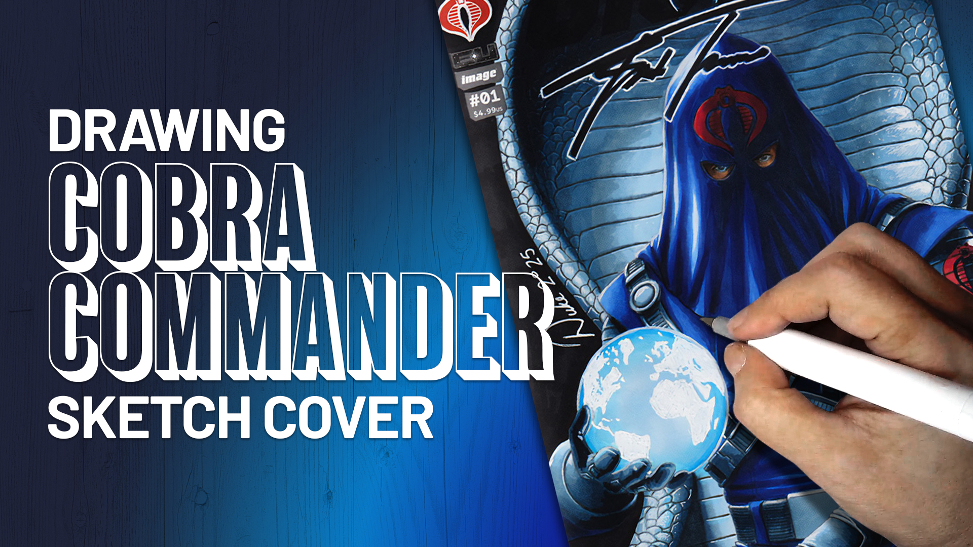 Cobra Commander Sketch Cover by Duke