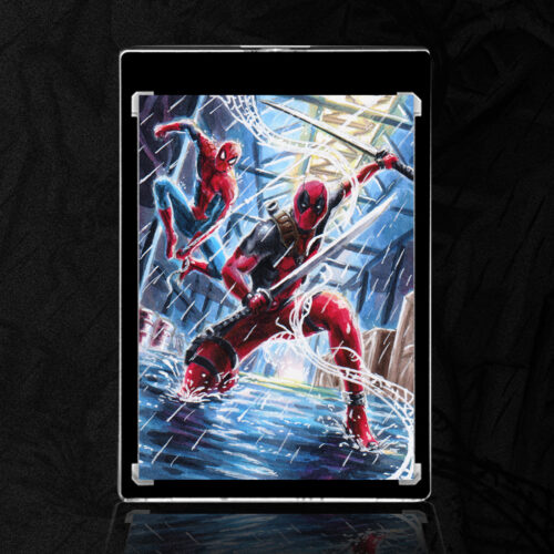 Deadpool and Spider-Man Sketch Card by Duke