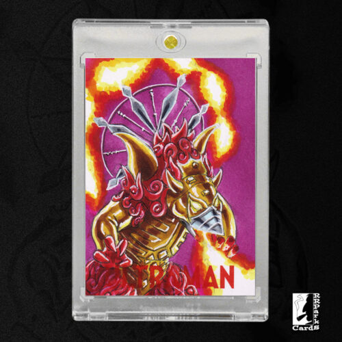 Ultraman Series 4 Kaimanda Sketch Card by Duke
