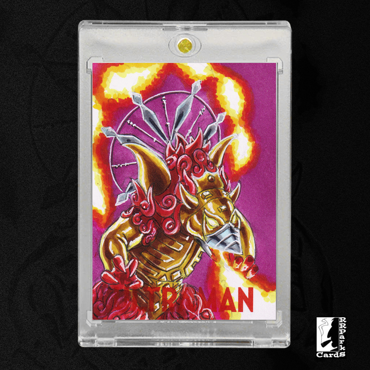 Ultraman Series 4 Kaimanda Sketch Card by Duke
