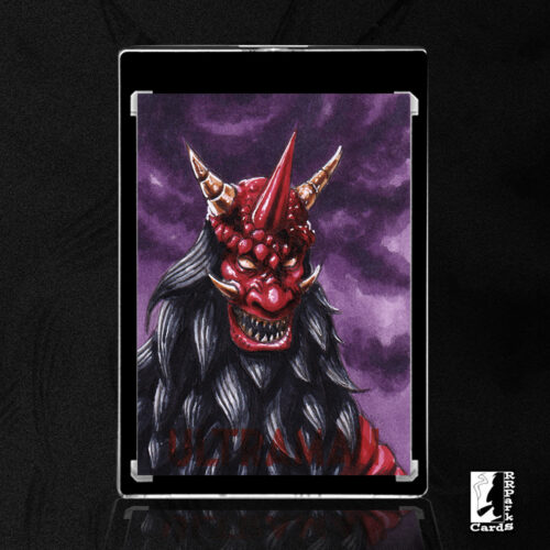 Ultraman Series 4 Onidevil Sketch Card by Duke