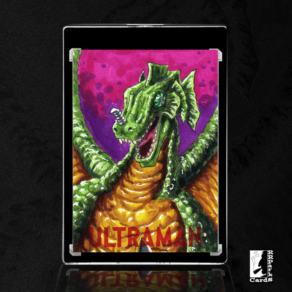 Ultraman Series 4 CHAMELEKING Sketch Card by Duke