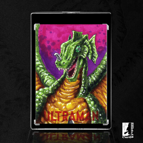 Ultraman Series 4 CHAMELEKING Sketch Card by Duke