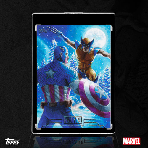 Captain America vs. Wolverine Sketch Card by Duke