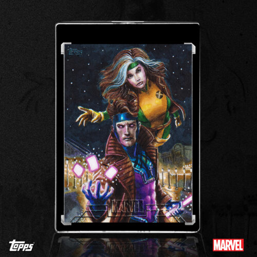 Rogue and Gambit Sketch Card by Duke