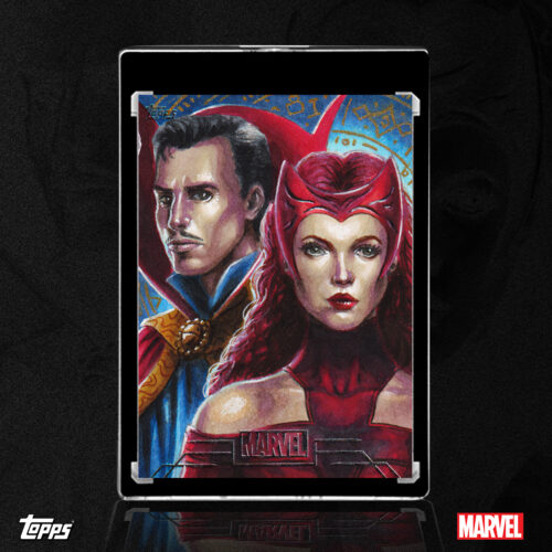 Doctor Strange and The Scarlet Witch Sketch Card by Duke