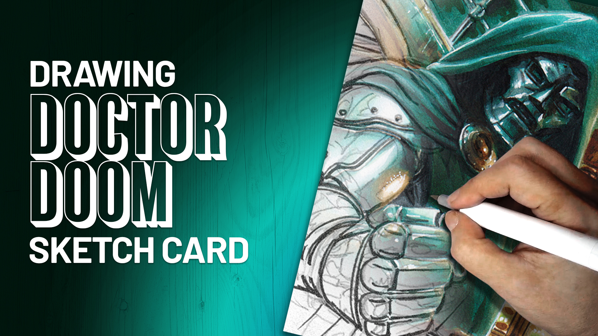Doctor Doom Sketch Card by Duke