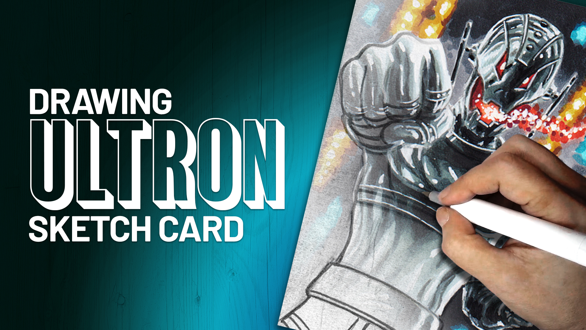 Ultron Sketch Card by Duke