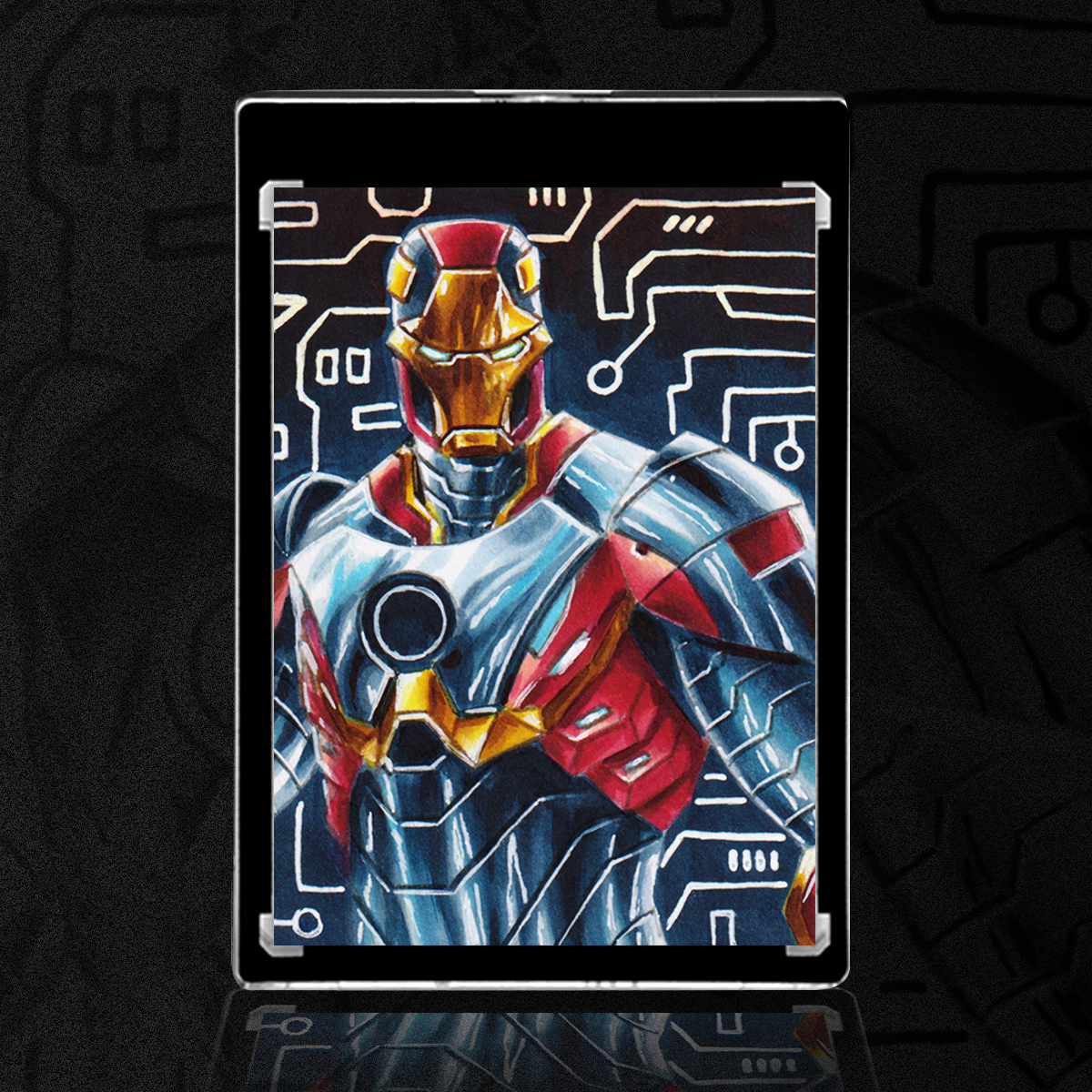 Iron Man Sketch Card by Duke