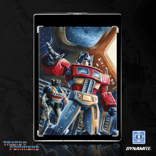 Optimus Prime and Jazz Sketch Card by Duke