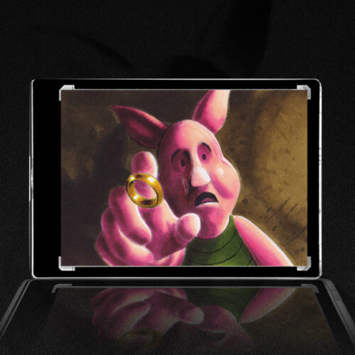 Lord of the Rings Pooh Sketch Card by Duke