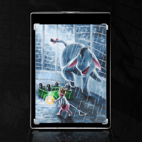 Jurassic Park Winnie the Pooh Sketch Card by Duke