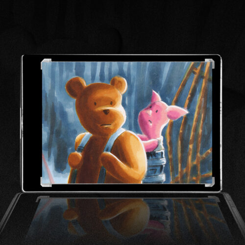 Empire Strikes Back Winnie the Pooh Sketch Card by Duke