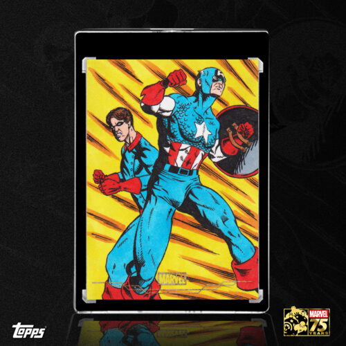 2025 Marvel Comic Book Heroes: Golden Anniversary Captain America and Bucky Sketch Card by Duke