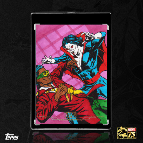 2025 Marvel Comic Book Heroes: Golden Anniversary Blade vs. Morbius Sketch Card by Duke