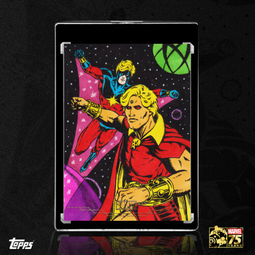 2025 Marvel Comic Book Heroes: Golden Anniversary Adam Warlock and Captain Marvel Sketch Card by Duke