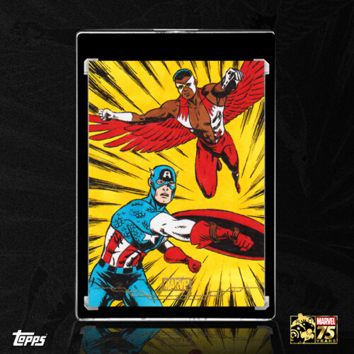 2025 Marvel Comic Book Heroes: Golden Anniversary Falcon and Captain America Sketch Card by Duke