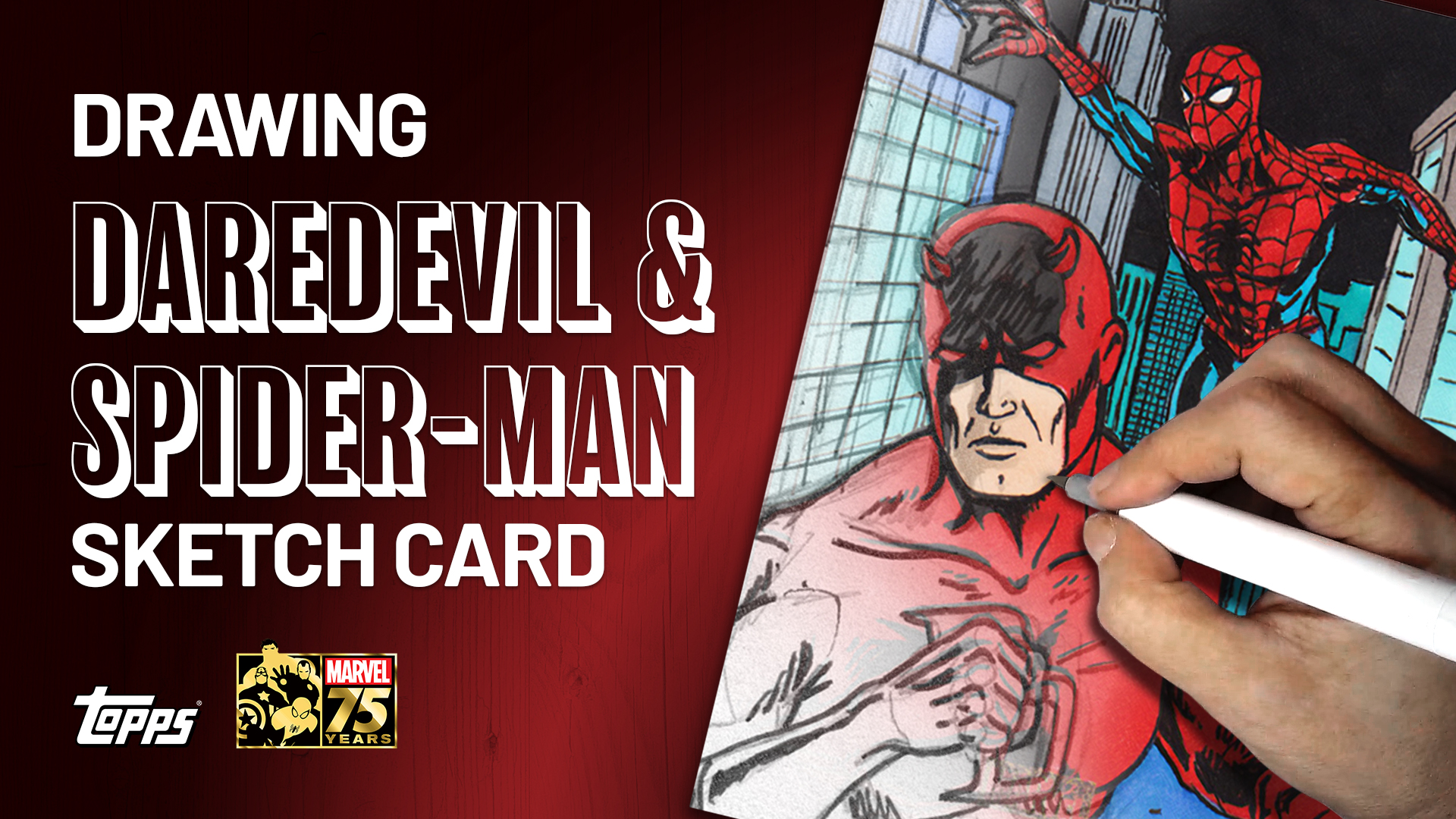 2025 Marvel Comic Book Heroes: Golden Anniversary Spider-Man and Daredevil Sketch Card by Duke