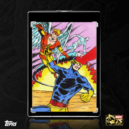 2025 Marvel Comic Book Heroes: Golden Anniversary X-Men Cyclops, Ange, and Ice Man Card by Duke