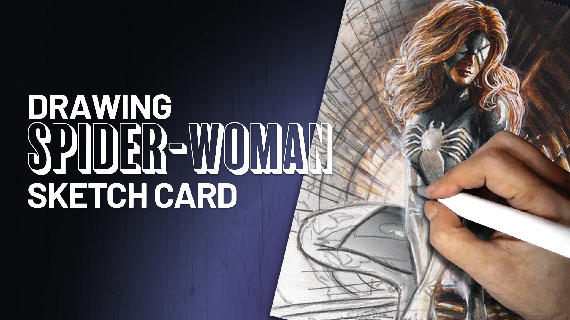 Spider-Woman Sketch Card by Duke