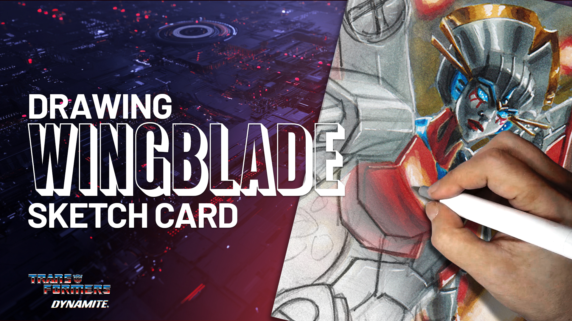 Transformers WingBlade Sketch Card by Duke