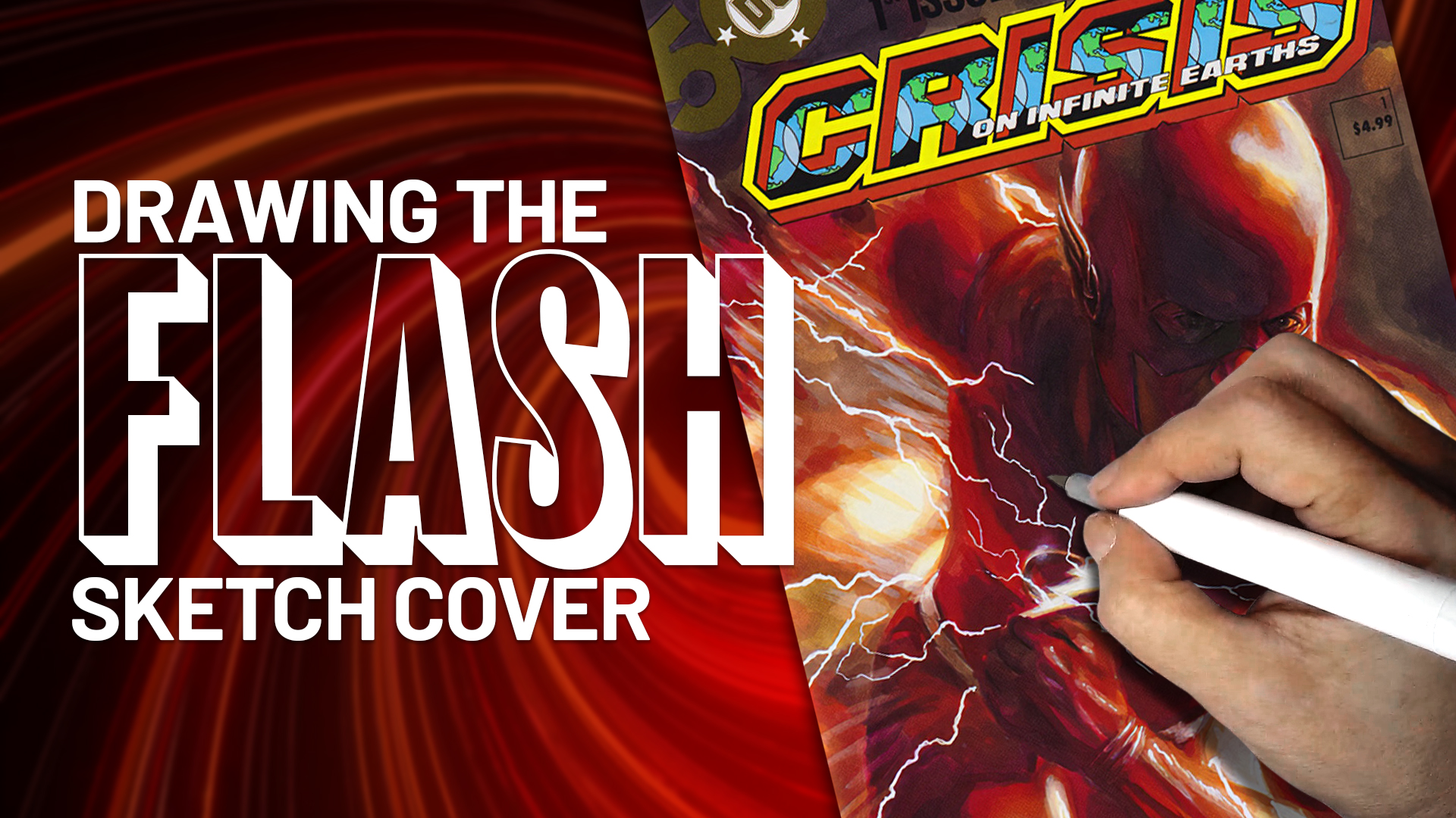 Crisis on Infinite Earths: The Flash Sketch Cover by Duke