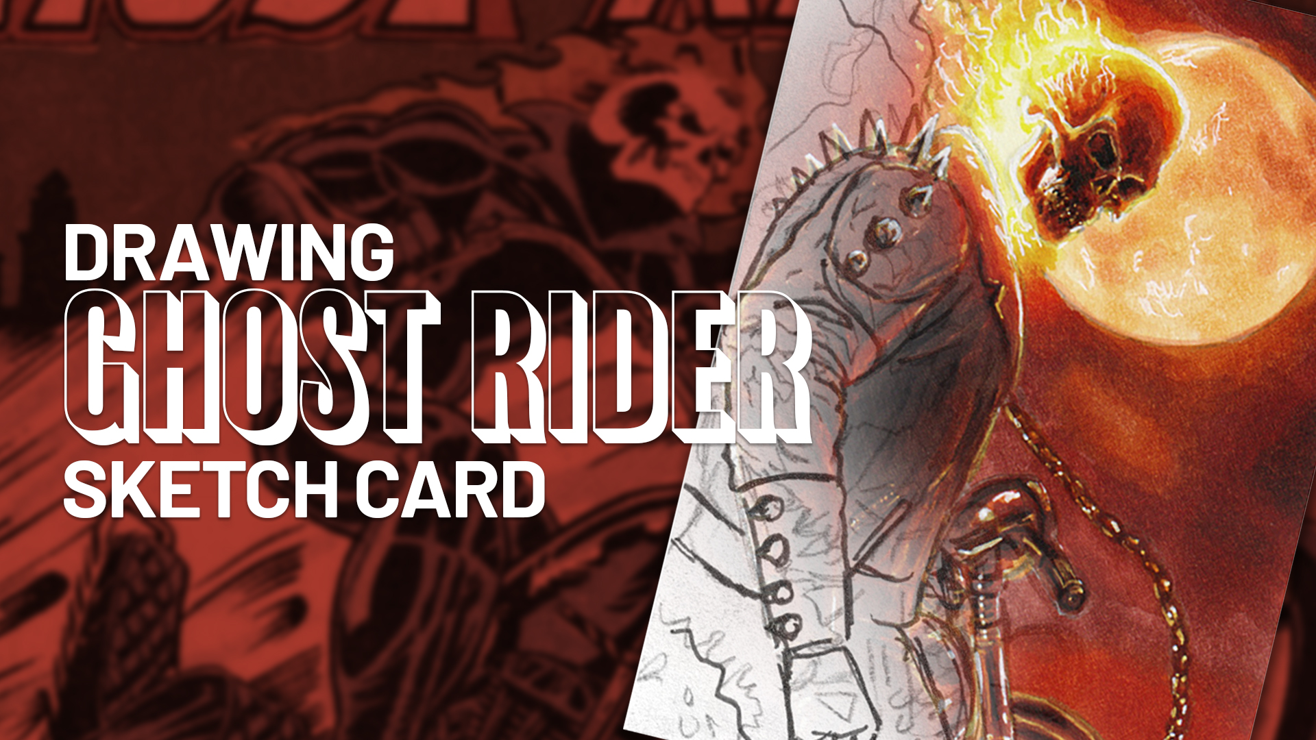 Ghost Rider Sketch Card by Duke