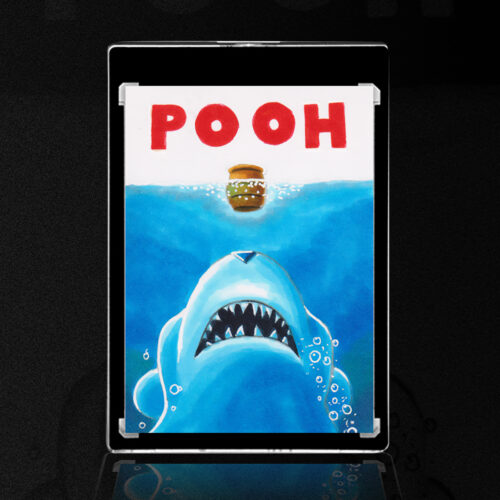 Jaws Winnie the Pooh Sketch Card by Duke