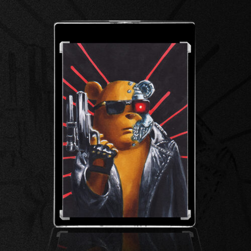 Terminator Winnie the Pooh Sketch Card by Duke