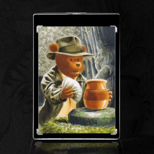 Raiders of the Lost Ark Winnie the Pooh Sketch Card by Duke