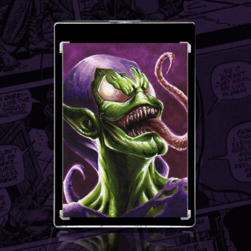 Green Goblin Venomized Sketch Card by Duke