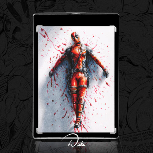 Deadpool Sketch Card by Duke