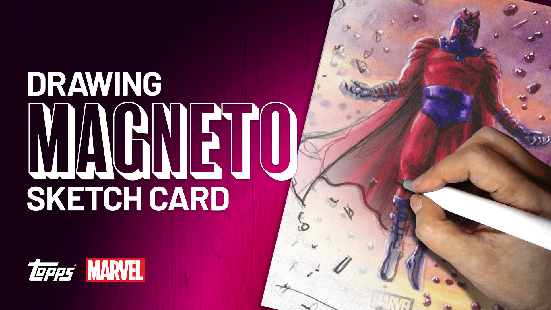 Magneto Sketch Card by Duke