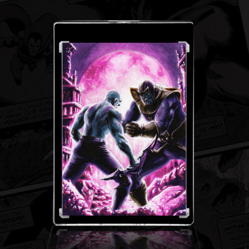 Drax vs. Thanos Sketch Card by Duke