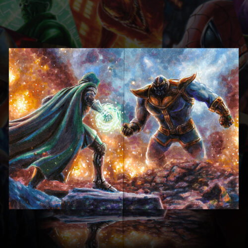 Thanos vs. Doctor Doom Sketch Card