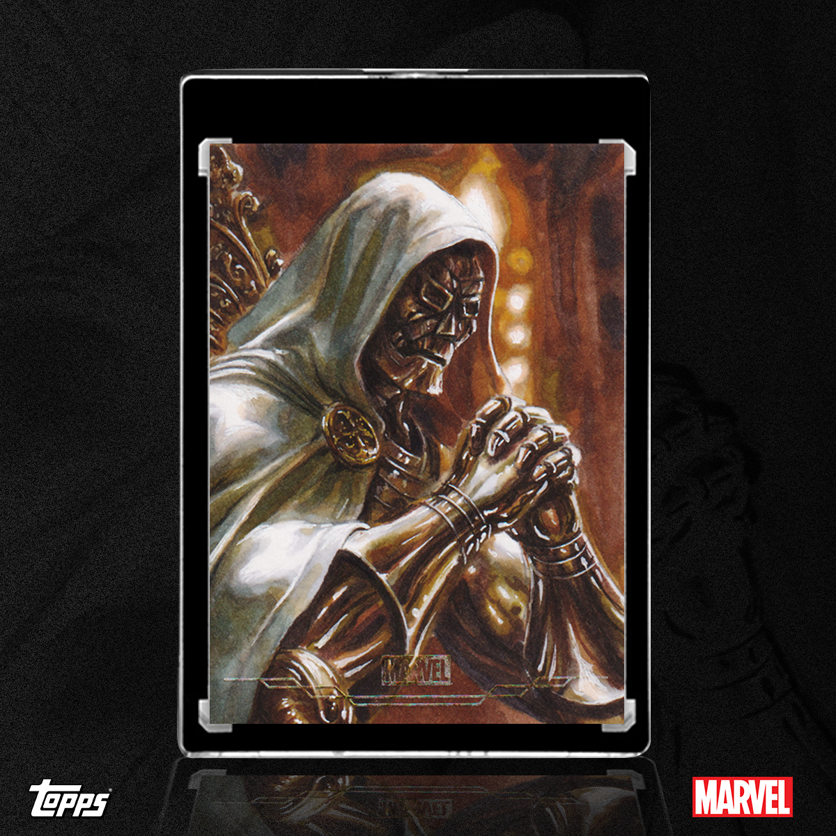 God Emperor Doom Sketch Card by Duke