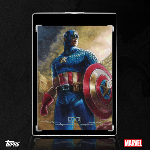 Captain America Sketch Card by Duke