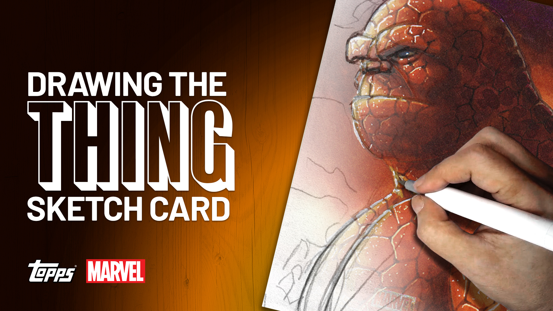 The Thing Sketch Card by Duke
