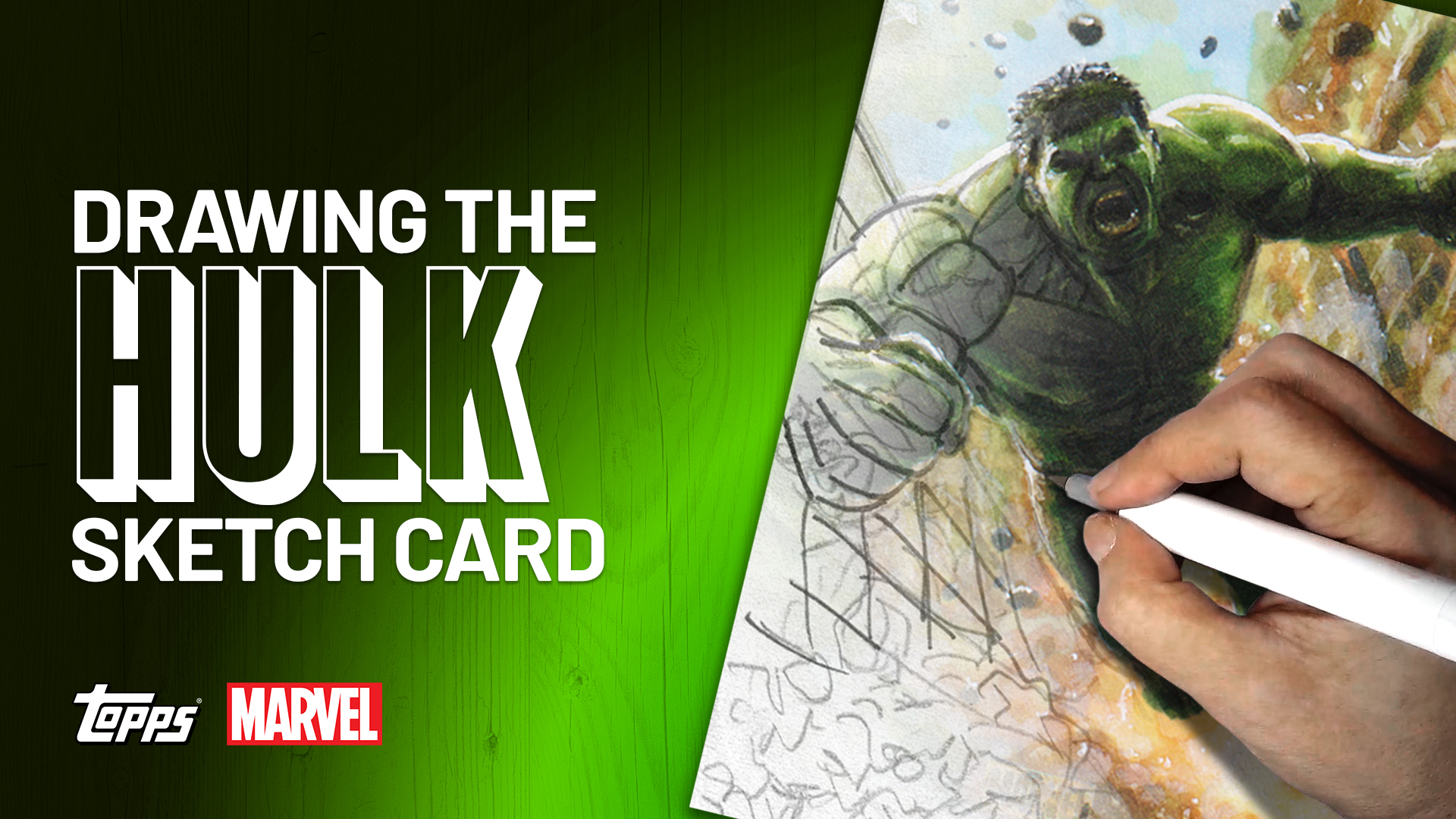 The Hulk Sketch Card by Duke